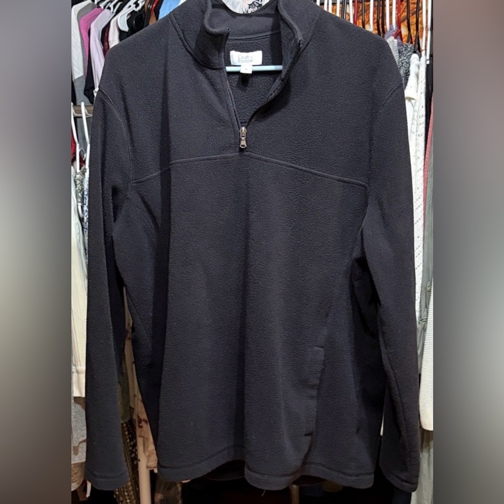 Croft & Barrow Men's Dark Zip-Up Sweater